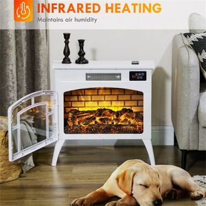 Caminetto Elettrico Moderno con Fiamma LED, Telecomando, Alimentazione USB, in Acciaio e Vetro per Casa, Hotel, Camper, Inserto Autoportante AU/US - Product Image 5