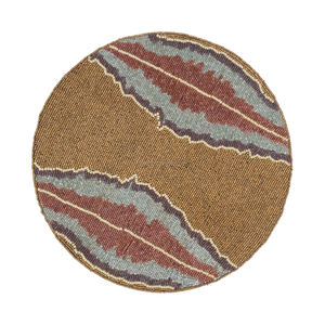 Sous-verres en verre perlé, sets de table tissés, sets de table de Noël, sets de table ronds en provenance d'Inde à vendre - Product Image 4