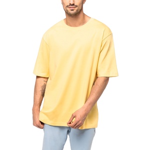 Camiseta de Hombre Lisa de Algodón 100% de Primera Calidad a Precio de Mayoreo, Personalizada con el Logotipo de su Marca, Camiseta Informal de Hombre de Talla Grande - Product Image 1