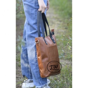 Manufacturer Wholesale Fashion Hair Cowhide Leather <b>Large</b> Tote Bag Genuine Leather Shoulder <b>Purse</b> For Women's - Product Image 1