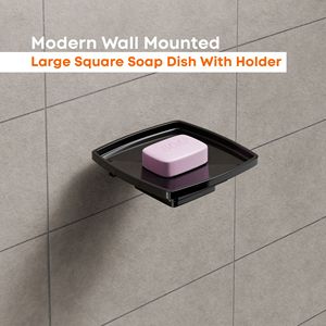 Miroir anti-décoloration de forme carrée, mural, moderne, résistant à la rouille, résistant à l'eau, antibactérien, pour la maison, l'hôtel, la chambre, l'école - Product Image 3
