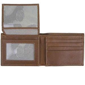 Affordable Price Custom Made Classic Style <b>Men's</b> Genuine <b>Leather</b> Made <b>Wallets</b> Casual Fashion Daily Use <b>Card</b> Holder Walle - Product Image 2