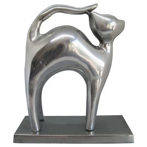 Escultura Metálica Hecha a Mano de Primera Calidad para Decoración de Oficinas Contemporáneas y Exhibición de Accesorios Elegantes para el Hogar - Product Image 6