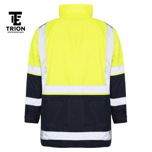 เสื้อแจ็คเก็ตนิรภัยสีเขียวสะท้อนแสง กันน้ำ น้ำหนักเบา สำหรับทุกเพศ ผลิตจากผ้าโพลีเอสเตอร์แบบซอฟต์เชลล์ เหมาะสำหรับฤดูหนาว ป้องกันไฟฟ้าสถิต - Product Image 3