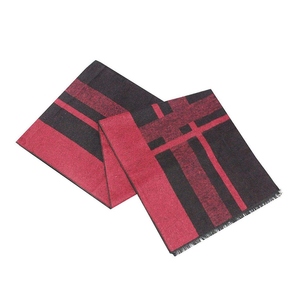Factory Manufacture Men's Long Wool Scarf Striped Reversible Custom Design & Color Warm Winter Daily Use Neck Scarfs For College - Product Image 5