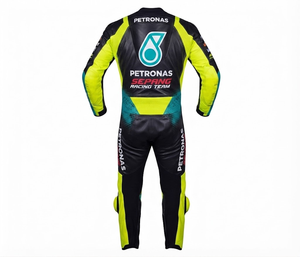 Combinaison de course professionnelle Ramaha pour homme, sur mesure, en cuir de vache/crocodile, avec protection de niveau 2 - Product Image 2