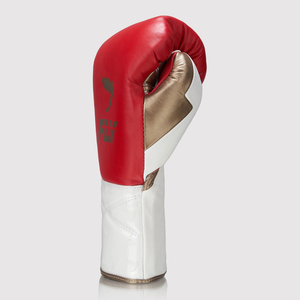 Guantes de Boxeo Profesionales de Cuero Premium de Alta Calidad, Guantes de Sparring para Boxeo y Kickboxing con Cordones y Agarre Ajustable - Product Image 4