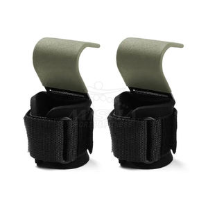 Heavy Duty Lifting Hooks Padded Wrist Support with Steel Grip Hooks for Intense Weightlifting and Gym <b>Workouts</b> - Product Image 4