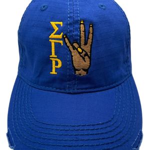 SGRho Baseball Cap <b>Women</b> Embroidered Sorority Style Adjustable Casual <b>Hat</b> Classic Outdoor Sports Sun Protection Fashion Headwear - Product Image 4