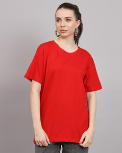 T-shirt court décontracté et confortable pour femme, coupe ajustée, sexy, respirant, doux, col rond, idéal pour l'été - Product Image 1