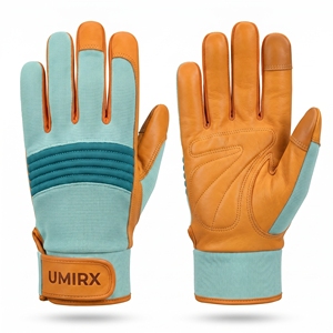 Gants de sécurité UMIRX en coton/élasthanne, paume en tissu tricoté, manchette à enfiler, résistants à l'abrasion, ambidextres, respirants, écologiques - Product Image 1