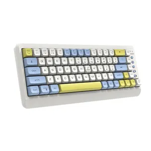 Özel kablosuz kablolu oyun klavyesi mavi anahtarı kırmızı anahtarı RGB arkadan aydınlatmalı 60 yüzde 69-70 tuşları mekanik oyun klavyesi