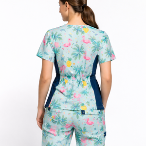 Wholesale Custom Stylish 100% Cotton Woven Moisture-Wicking Breathable Medical Scrubs for Healthcare Professionals-OEM - Product Image 2