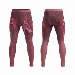 Leggings de compression respirants et extensibles pour hommes, design unique, taille haute, pour la course, la gym, le fitness et le yoga - Product Image 4