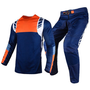 Traje de Motocross de Alta Calidad para Hombre, Conjunto de Jersey y Pantalones para Carreras en Carretera, Equipo de Ciclismo MTB Downhill Enduro, Logotipo de Equipo Personalizado, % Poliéster - Product Image 1
