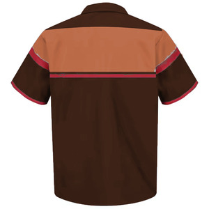 เสื้อทำงานฤดูร้อนแบบกำหนดเอง ผลิตจากโพลีเอสเตอร์ 65% และผ้าฝ้าย 35% น้ำหนักเบา เหมาะสำหรับงานช่างในโรงงาน ซ่อมบำรุง  ชุดยูนิฟอร์มทำงานสำหรับทั้งชายและหญิง - Product Image 6