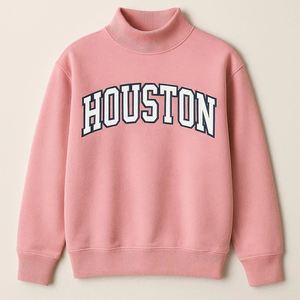 Sudadera Esencial con Cuello Alto Unisex, Oversize, de Felpa Suave de Algodón, para Invierno, Estilo Casual Urbano, Top de Moda Diaria - Product Image 1