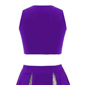 ชุดกระโปรงพลีทพิมพ์ลายสวยหรู พร้อมเข็มขัดเอวสูงเข้าชุด สำหรับการแข่งขันในโรงเรียน การแสดง และชุดเชียร์ลีดเดอร์ - Product Image 5