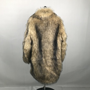 Custom Winter Artificial Fleece Fur <b>Jacket</b> Big Collar Fluffy <b>Long</b> Thick White <b>Long</b> UNISEX <b>Men's</b> Faux Fur Coats - Product Image 4