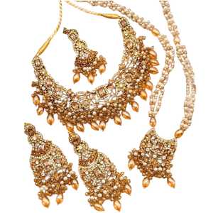 Juego de Joyería de Acero Inoxidable de Alta Calidad con Diseño Personalizado para Mujer, con Collar y Aretes, para Bodas y Fiestas, para Conjuntos de Joyería Nupcial - Product Image 1