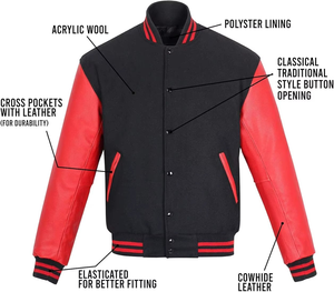 <b>Cheap</b> Rate Men Varsity <b>Jacket</b> Breathable Custom Made Hot Sale Comfortable <b>winter</b> <b>jacket</b> Men Varsity <b>Jacket</b> with Best Style - Product Image 6