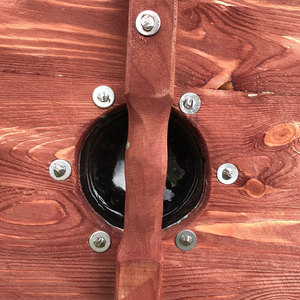 Escudo de Madera Natural Redondo Estilo Madera para Eventos Históricos, Disfraces, Espectáculos, Decoración de Pared para el Hogar y Colección - Product Image 6