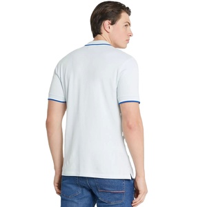 เสื้อโปโลปักลายแฟชั่นฤดูร้อนสไตล์ธุรกิจหรูหราสำหรับผู้ชาย แขนสั้น ผ้าไม่ยับ พิมพ์ลาย - Product Image 2