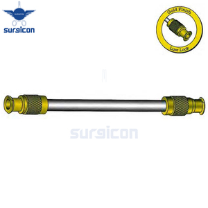 Transfer Adaptor Luer <b>Lock</b> 4.5 cm / 1-3/4" Length 4 mm Diameter Gold Finish Stainless Steel Surgical <b>Medical</b> Instruments - Product Image 4