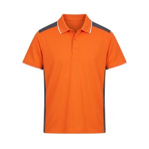 Custom embroidered polo <b>shirt</b> 240 GSM Embroidered Cotton Pique Polo Rib Collar Logo Polo for Sportswear Brands - Product Image 2