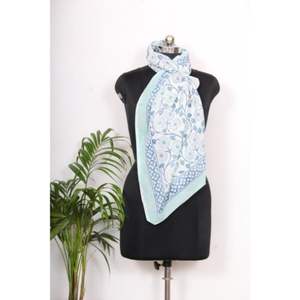 Pareo de Algodón Estampado a Mano Único de la India, Elegante Pareo para Mujer, Pañuelo de Playa, Chales Cómodos, Chales Tradicionales - Product Image 3