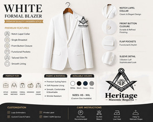 Ropa de Sororidad Griega Personalizada HMR al por Mayor, Chaqueta Blazer Transpirable Bordada Alpha Kapa Sorors, Chaqueta de Negocios - Product Image 6