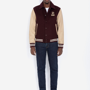 Blousons universitaires grande taille pour hommes – Décontractés, hiver, écologiques, coupe-vent, en toile, col montant, logo frontal – Fabriqués au Pakistan, en stock - Product Image 4