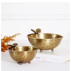 Elegante Tazón de Servir de Metal, Tazón de Acero Inoxidable para Alimentos, Vajilla Contemporánea para Cocina y Comedor, Plato para Servir Ensaladas y Frutas, Uso Doméstico - Product Image 5