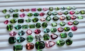 Turmalina Multicolor Natural, Hermosa Piedra Facetada con Corte Cojín, Mixta, Rara, Suelta, para Joyería, Certificada por IGI, Venta al por Mayor de Fábrica - Product Image 2
