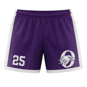 Ensemble d'uniformes de lacrosse unisexe violet en polyester, maillot et short de sport ajustés, vêtements d'entraînement pour équipes sportives - Product Image 4
