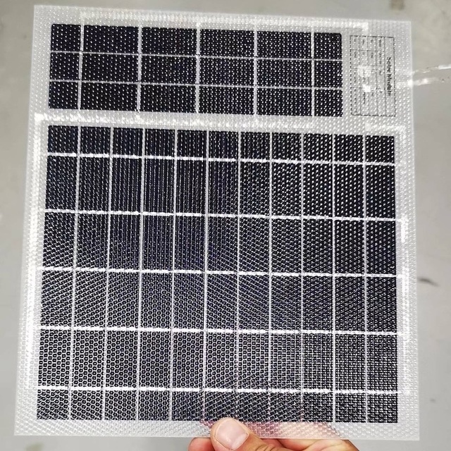 Bifacial Semi Flexible Solar Panel Dual Side ETFE Lamination Solar Module 7W 7V Transparent ETFE Monocrystalline Solar Panel