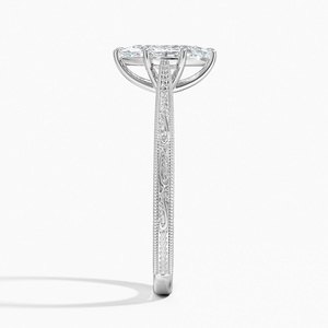 Bague BOJ 069 en argent 925 gravée Elsie, coupe marquise, avec diamant de fiançailles 2 carats couleur D VVS1 Moissanite certifiée GRA – En promotion - Product Image 3