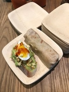 Assiettes de fête en feuilles de palmier naturelles et compostables, lot de 10+8 pouces, pour la restauration écologique, les mariages, les pique-niques et les événements traiteur - Vente chaude - Product Image 1