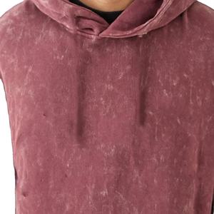 Streetwear Vintage en détresse lavage à l'acide à capuche pour hommes usine meilleure qualité Design hommes lavage à l'acide Double manches à capuche 2026 - Product Image 3