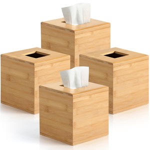 Eco-Friendly Bamboo <b>Tissue</b> Box Holder - Wholesale B2B Pricing - Product Image 2