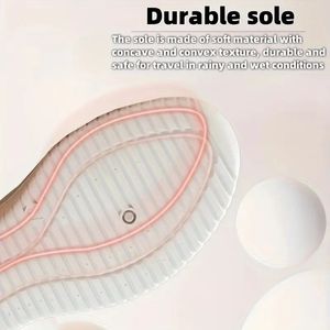 Chaussures plates respirantes pour femmes, style décontracté, à bout peu profond, motif floral, couleur unie, design en maille, tendance - Product Image 2