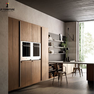 JY Muebles al por mayor Modular Personalizado Estilo moderno Comedor Muebles de lujo Armarios de cocina de PVC - Product Image 1