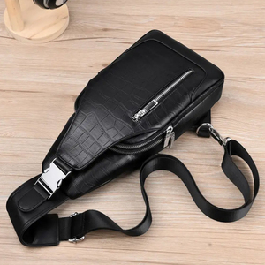 Sac bandoulière en cuir véritable vintage pour homme, sacoche messager à porter à l'épaule ou en travers du corps - Product Image 2