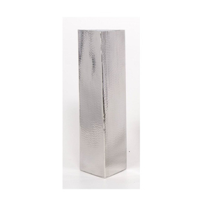 Jarrón Moderno de Metal Martillado con Flores Rosas para Decoración de Mesa de Boda, Acabado Plateado Hecho a Mano, Jarrón de Suelo Hecho a Mano en Oferta - Product Image 6