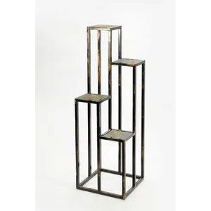 Vase à fleurs de table haut de gamme en fer forgé, design côtier, écologique, pour la décoration intérieure des halls d'accueil d'hôtels Zahid - Product Image 6