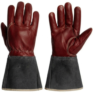 High-Temperature Resistant Safety Leather Welder Gloves Comfortable and Breathable for Welding Industrial Work - Product Image 4