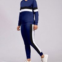 Ensemble de survêtement de sport pour femmes, veste zippée et pantalon de jogging, haute élasticité, tenue d'entraînement extensible
