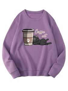 Fabricant vérifié Vêtements 450 Gsm Vêtements pour femmes Logo personnalisé imprimé Sweat-shirt à épaules tombantes - Product Image 2