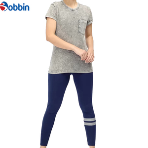 Premium Slim Vintage ácido lavado camisetas para mujeres personalizado impreso tamaño personalizado 100% alta calidad peso pesado algodón transpirable - Product Image 4