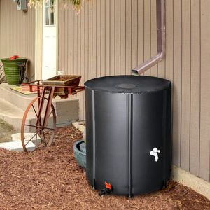 Serbatoio Pieghevole Nero da 132 Galloni per Raccolta Acqua Piovana, Accessori da Giardino - Product Image 3